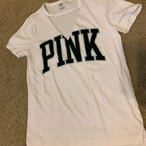 PINK V cut tee!